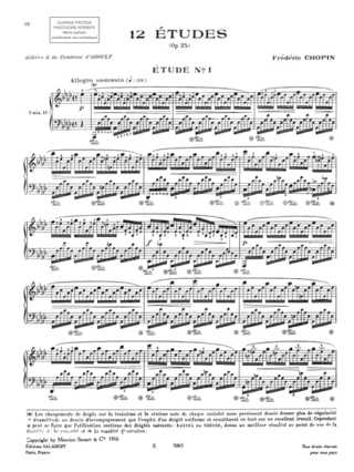 12 Etudes Opus 25 - CHOPIN - Partition - Piano